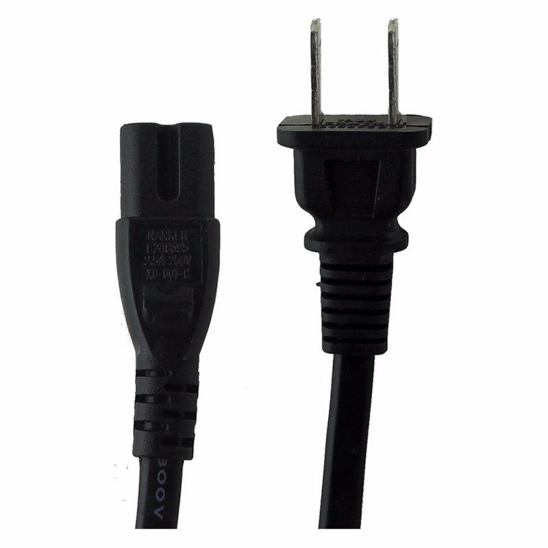 US 2-Prong Port AC Power Cord/Cable for PS2 PS3 Slim Computer/Network - Power Cables & Connectors Unbranded - Simple Cell Bulk Wholesale Pricing - USA Seller