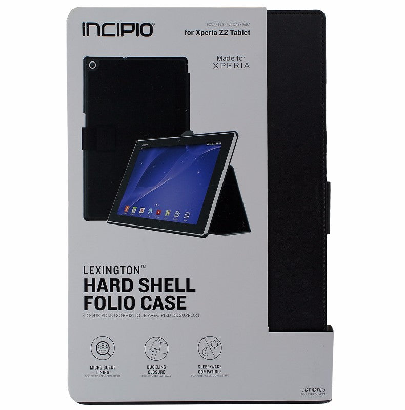 Incipio Lexington Series Hardshell Folio Case for Sony Xperia Z2 Tablet - Black iPad/Tablet Accessories - Cases, Covers, Keyboard Folios Incipio - Simple Cell Bulk Wholesale Pricing - USA Seller