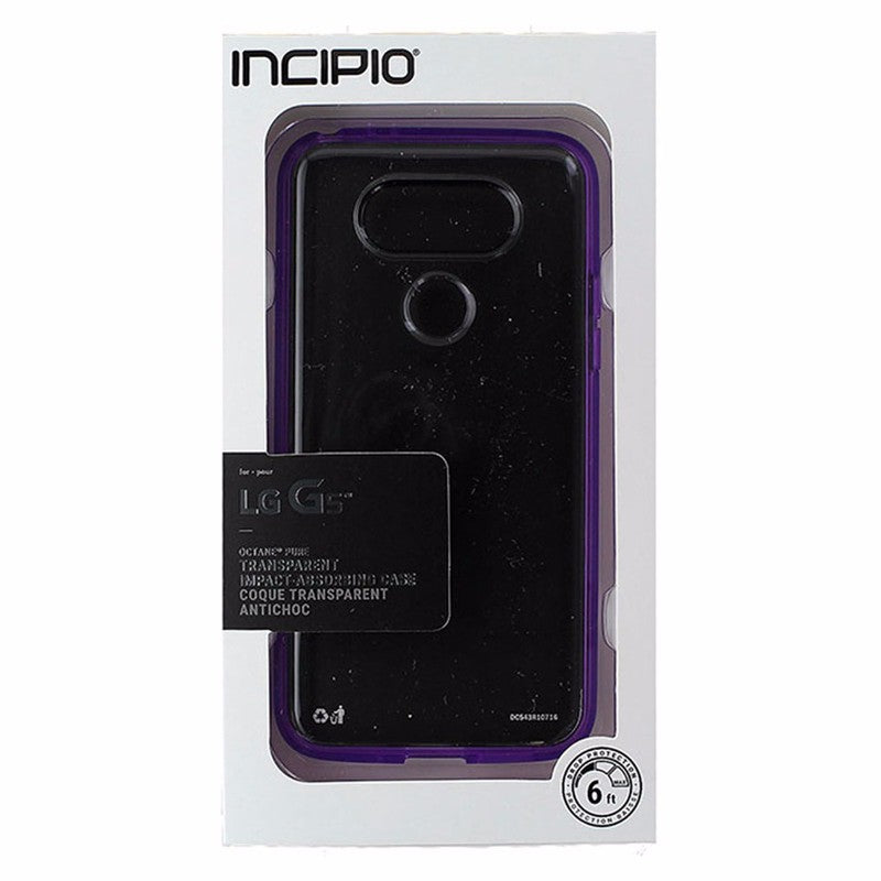 Incipio Octane Pure Transparent Impact-Absorbing case for LG G5 - Clear/Purple Cell Phone - Cases, Covers & Skins Incipio - Simple Cell Bulk Wholesale Pricing - USA Seller