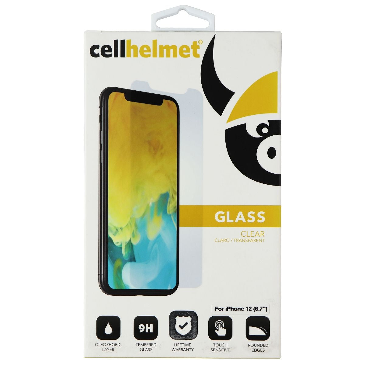 CellHelmet Tempered Glass for Apple iPhone 12 Pro Max - Clear Cell Phone - Screen Protectors CellHelmet - Simple Cell Bulk Wholesale Pricing - USA Seller