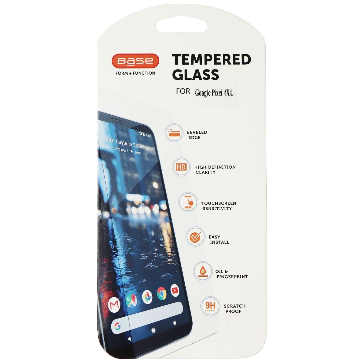 Base Tempred Glass Series Screen Protector for Google Pixel 4 XL - Clear Cell Phone - Screen Protectors Base - Simple Cell Bulk Wholesale Pricing - USA Seller