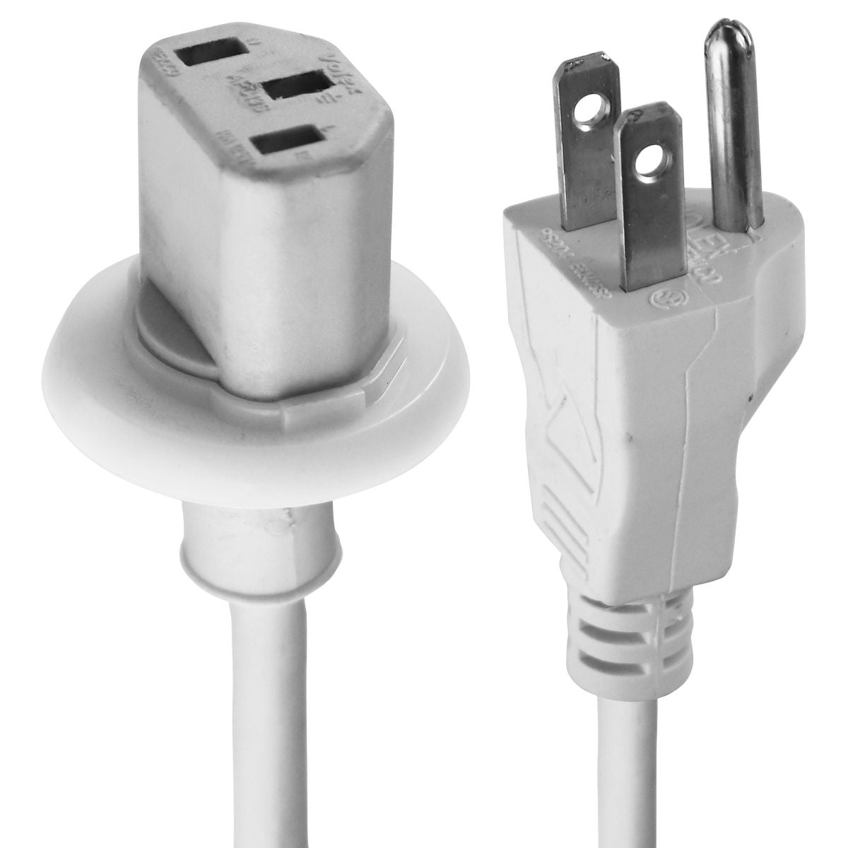 Volex (APC13S / PS204) AC Power Adapter US Extension Cable - White Multipurpose Batteries & Power - Multipurpose AC to DC Adapters Volex - Simple Cell Bulk Wholesale Pricing - USA Seller