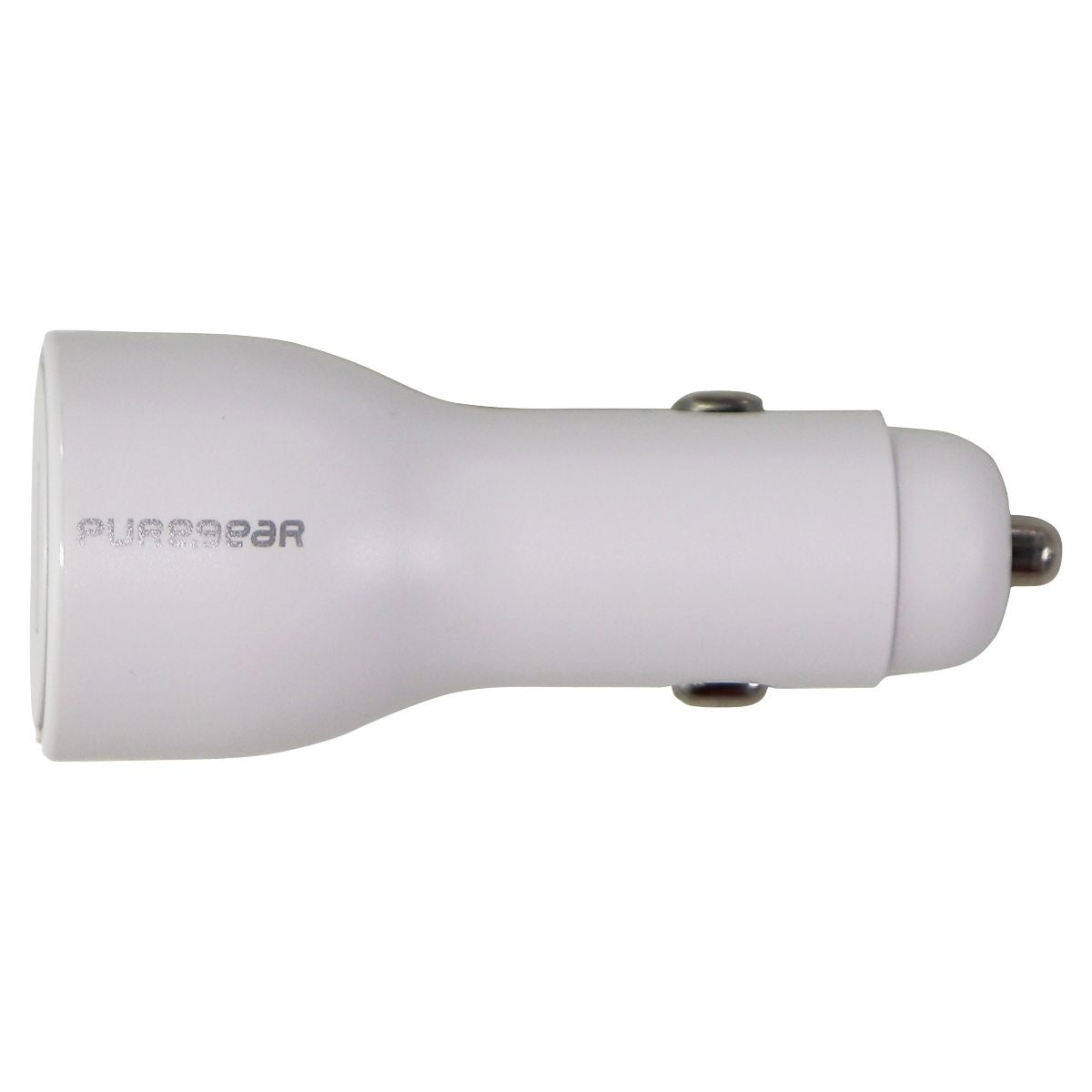 PureGear LightSpeed (30-Watt) USB & USB-C Car Charger/Adapter - White Cell Phone - Chargers & Cradles PureGear - Simple Cell Bulk Wholesale Pricing - USA Seller