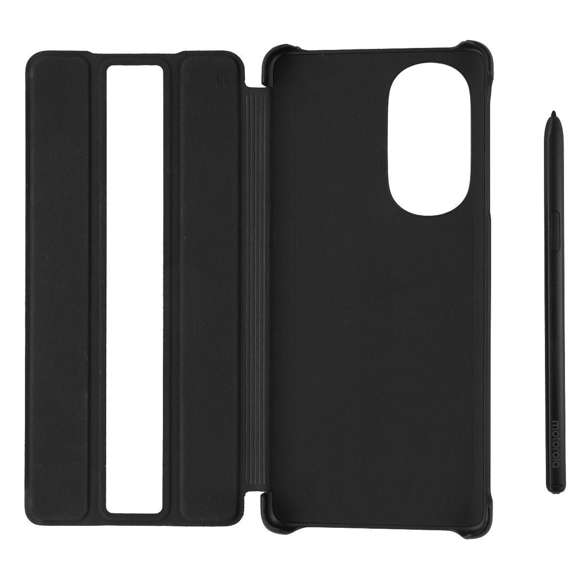Motorola Folio and Stylus Bundle for Motorola Moto Edge+ 5G UW - Black Cell Phone - Cases, Covers & Skins Motorola - Simple Cell Bulk Wholesale Pricing - USA Seller