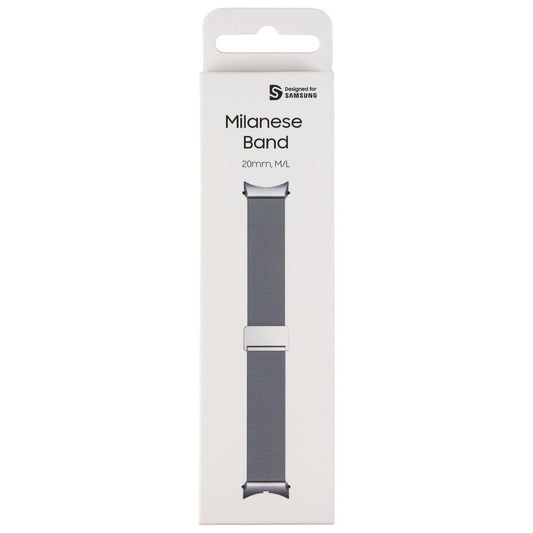 Samsung (M/L) 20mm Milanese Band for Galaxy Watch4 (44mm Only) - Silver Smart Watch Accessories - Watch Bands Samsung - Simple Cell Bulk Wholesale Pricing - USA Seller