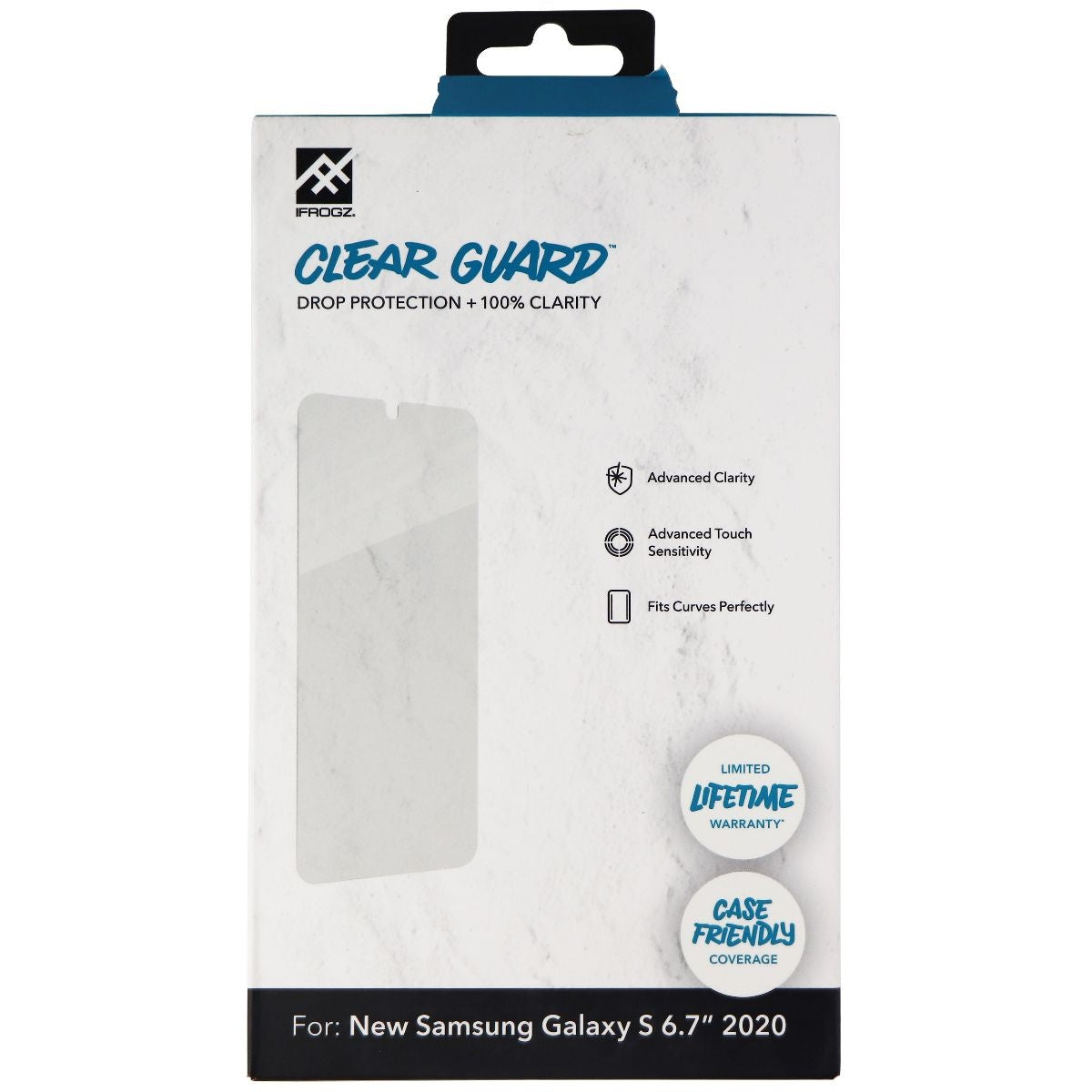 iFrogz Clear Guard Film Screen Protector for Samsung Galaxy (S20+) - Clear Cell Phone - Screen Protectors iFrogz - Simple Cell Bulk Wholesale Pricing - USA Seller