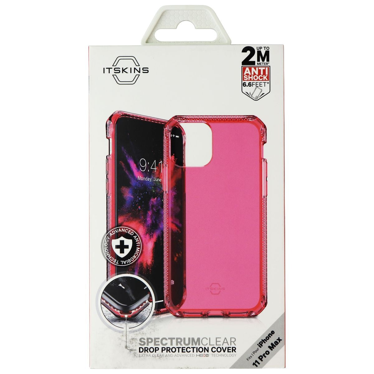 ITSKINS Spectrum Clear Protective Phone Case for Apple iPhone 11 Pro Max - Coral Cell Phone - Cases, Covers & Skins ITSKINS - Simple Cell Bulk Wholesale Pricing - USA Seller