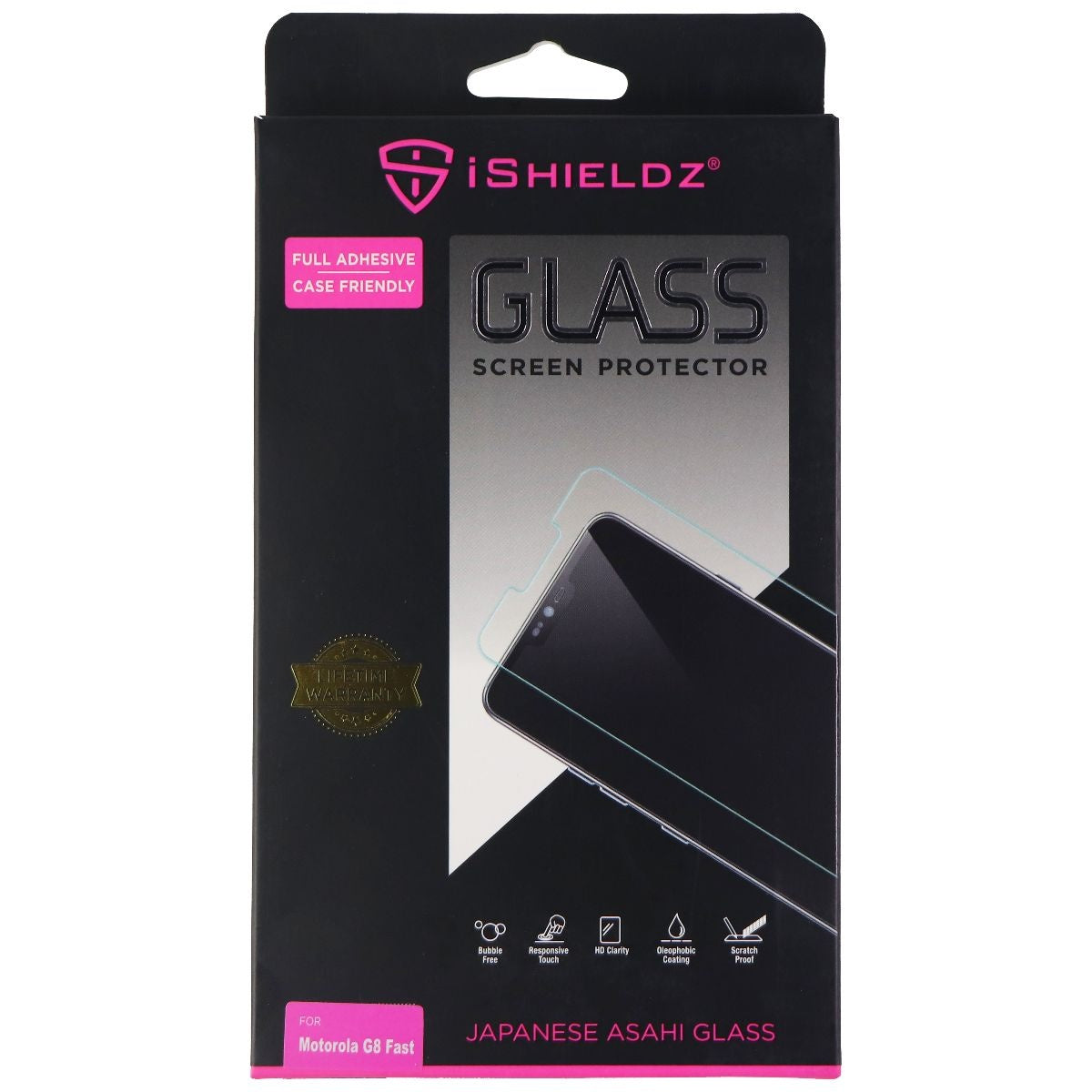 iShieldz Asahi Tempered Glass Screen Protector for Motorola G8 Fast - Clear Cell Phone - Screen Protectors iShieldz - Simple Cell Bulk Wholesale Pricing - USA Seller