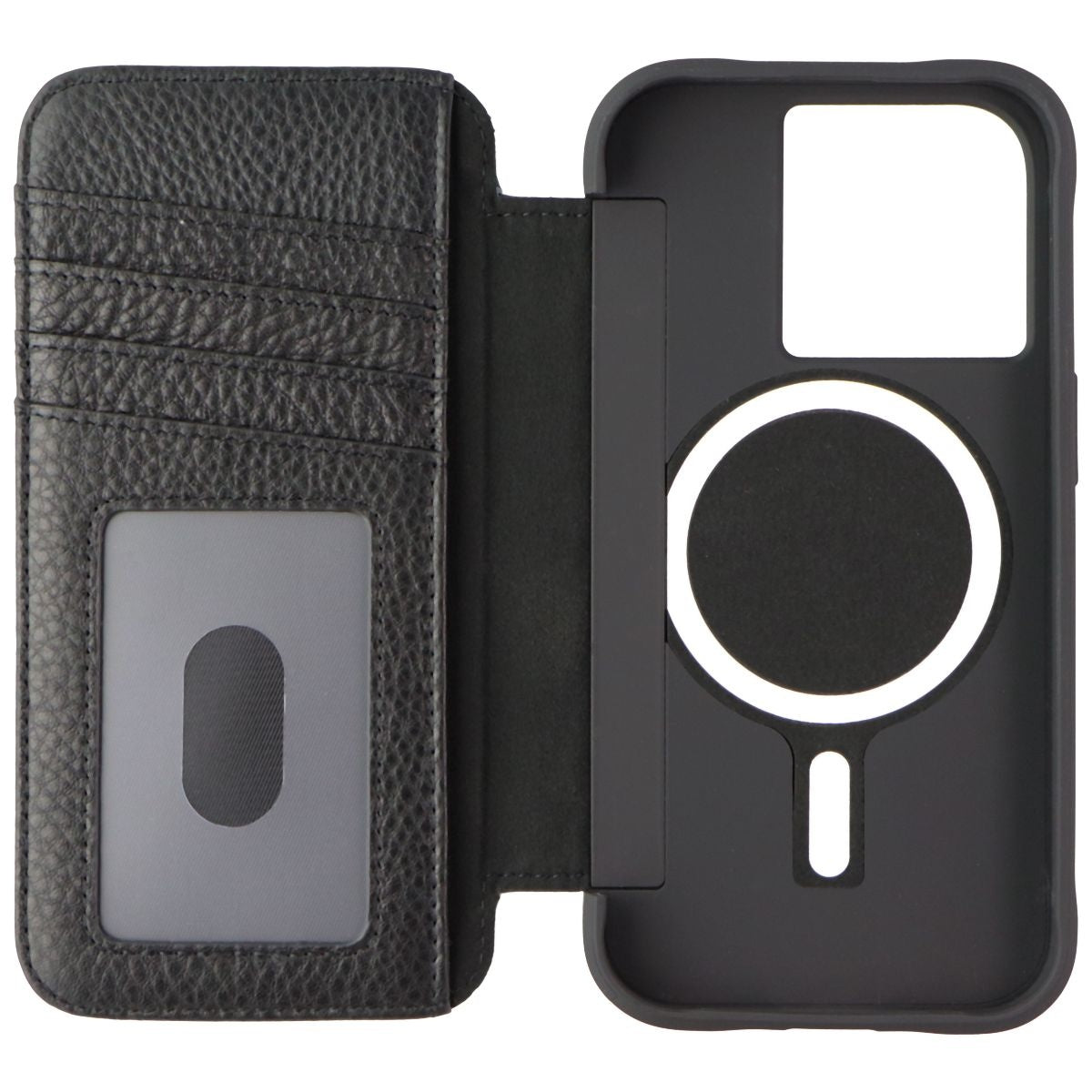 Case-Mate Wallet Folio Leather Case for MagSafe for iPhone 14 Pro - Black Cell Phone - Cases, Covers & Skins Case-Mate - Simple Cell Bulk Wholesale Pricing - USA Seller