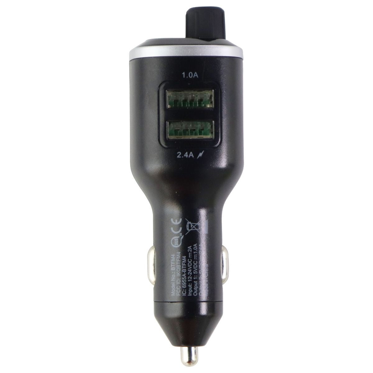 Scosche BTFREQ Bluetooth Dual USB Car Adapter with FM Transmitter - Black Cell Phone - Cables & Adapters Scosche - Simple Cell Bulk Wholesale Pricing - USA Seller