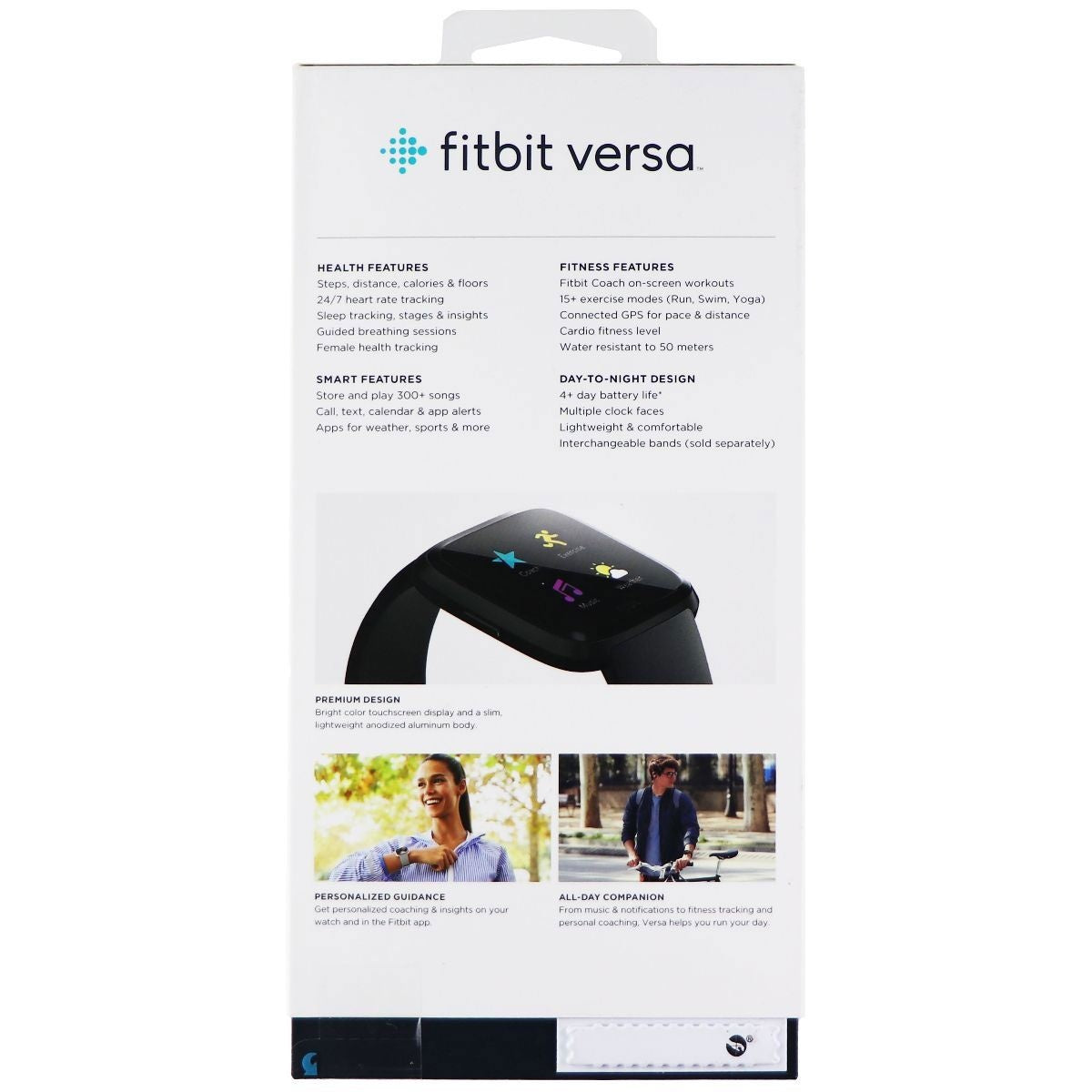 Fitbit Versa Smart Watch Bluetooth Fitness Tracker - Rose Gold (FB504)/One Size Smart Watches Fitbit - Simple Cell Bulk Wholesale Pricing - USA Seller