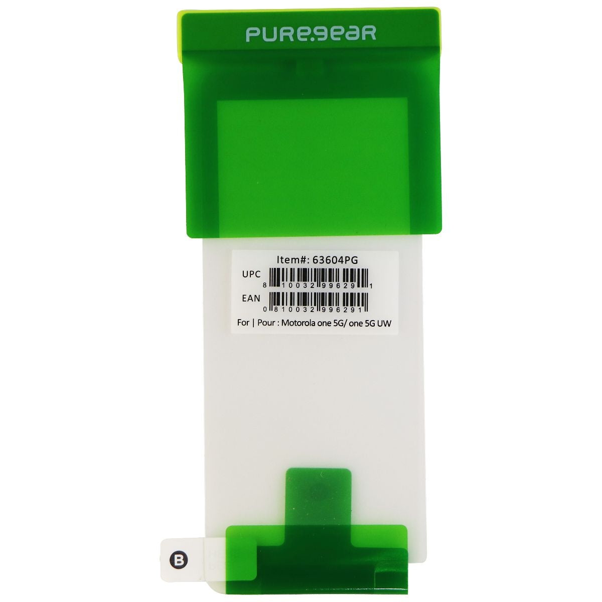 PureGear Tempered Glass for Motorola One 5G / One 5G UW - Clear BULK 63604PG Cell Phone - Screen Protectors PureGear - Simple Cell Bulk Wholesale Pricing - USA Seller