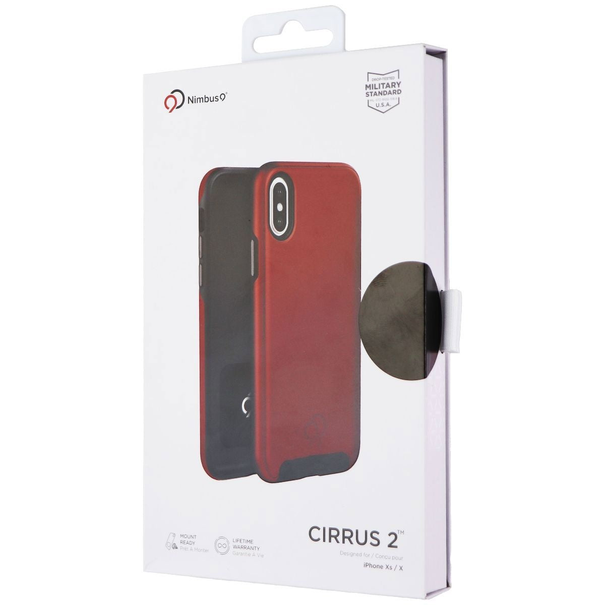 Nimbus9 Cirrus 2 Series Dual Layer Case for Apple iPhone Xs/X - Red Cell Phone - Cases, Covers & Skins Nimbus9 - Simple Cell Bulk Wholesale Pricing - USA Seller