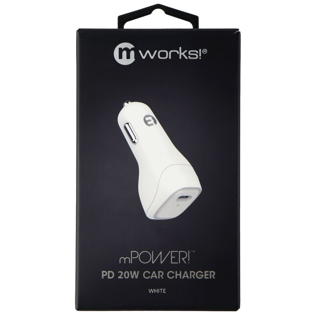 mWorks! mPower! PD USB-C (20-Watt) Single Port - White Cell Phone - Chargers & Cradles mWorks! - Simple Cell Bulk Wholesale Pricing - USA Seller