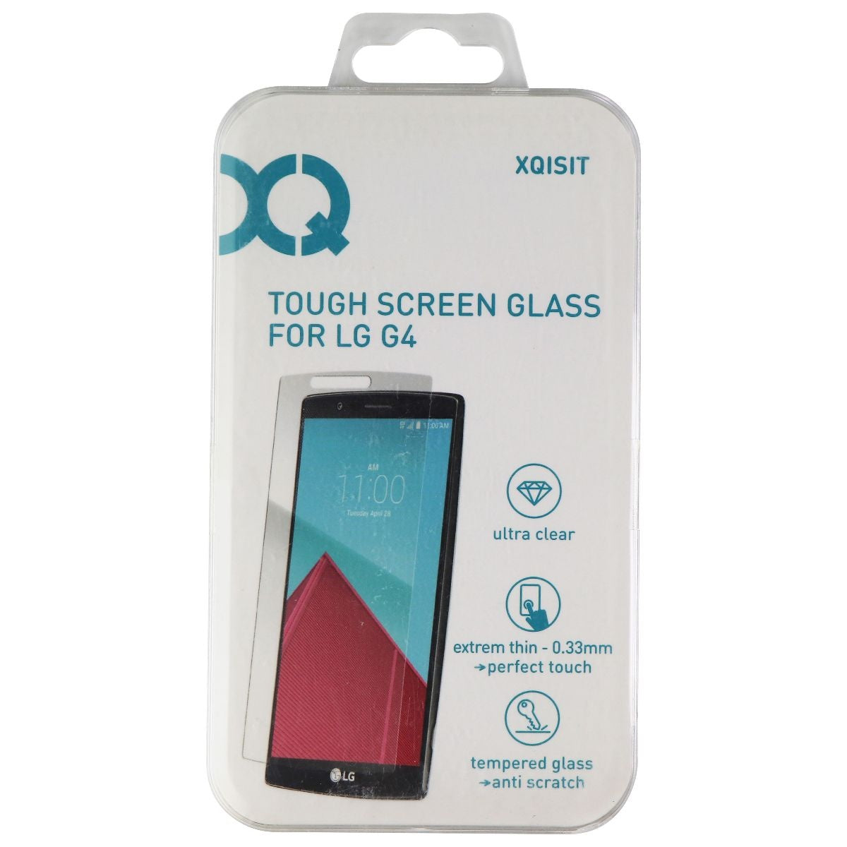 Xqisit Tough Screen Glass for LG G4 Smartphones - Clear Cell Phone - Screen Protectors Xqisit - Simple Cell Bulk Wholesale Pricing - USA Seller