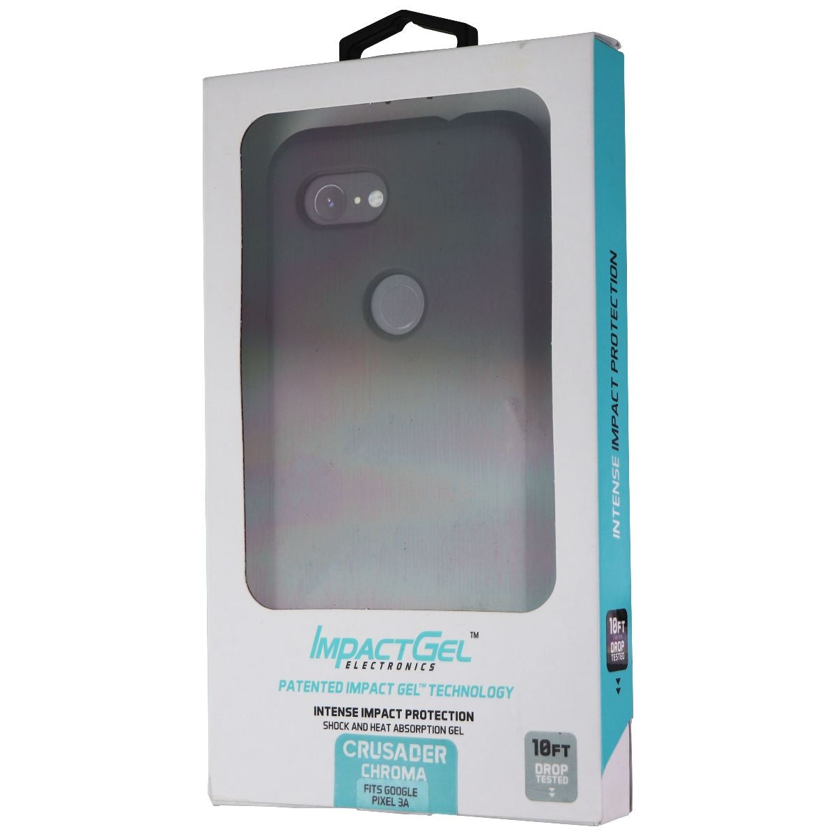 Impact Gel Crusader Chroma Series Case for Google Pixel 3A - Black Cell Phone - Cases, Covers & Skins Impact Gel - Simple Cell Bulk Wholesale Pricing - USA Seller