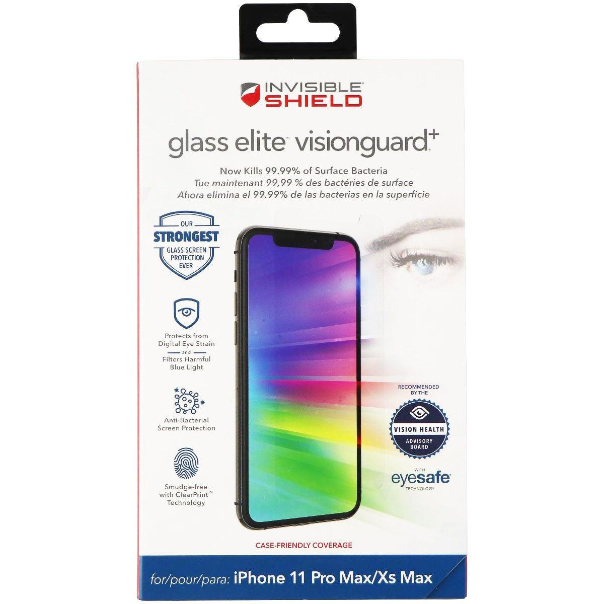 ZAGG InvisibleShield Glass Elite VisionGuard+ for Apple iPhone 11 Pro Max/Xs Max Cell Phone - Screen Protectors Zagg - Simple Cell Bulk Wholesale Pricing - USA Seller
