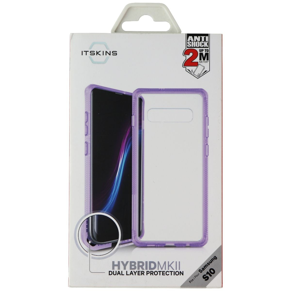 ITSKINS Hybrid Frost Series Case for Samsung Galaxy S10 - Light Purple/Clear Cell Phone - Cases, Covers & Skins ITSKINS - Simple Cell Bulk Wholesale Pricing - USA Seller
