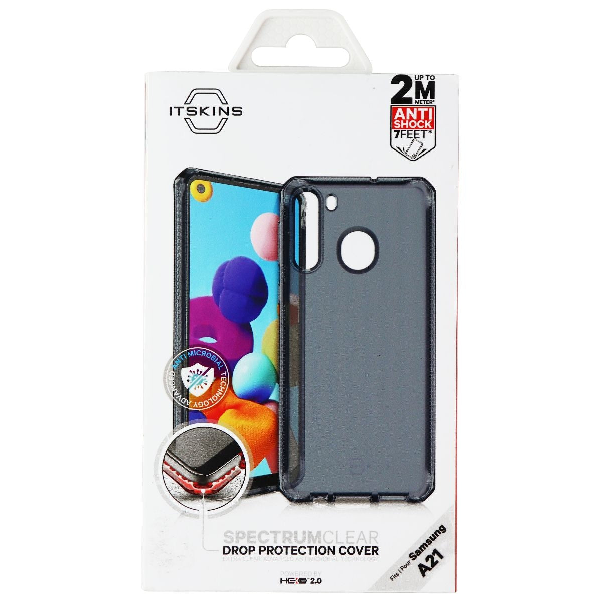 ITSKINS Spectrum Clear Series Case for Samsung Galaxy A21 - Smoke Cell Phone - Cases, Covers & Skins ITSKINS - Simple Cell Bulk Wholesale Pricing - USA Seller