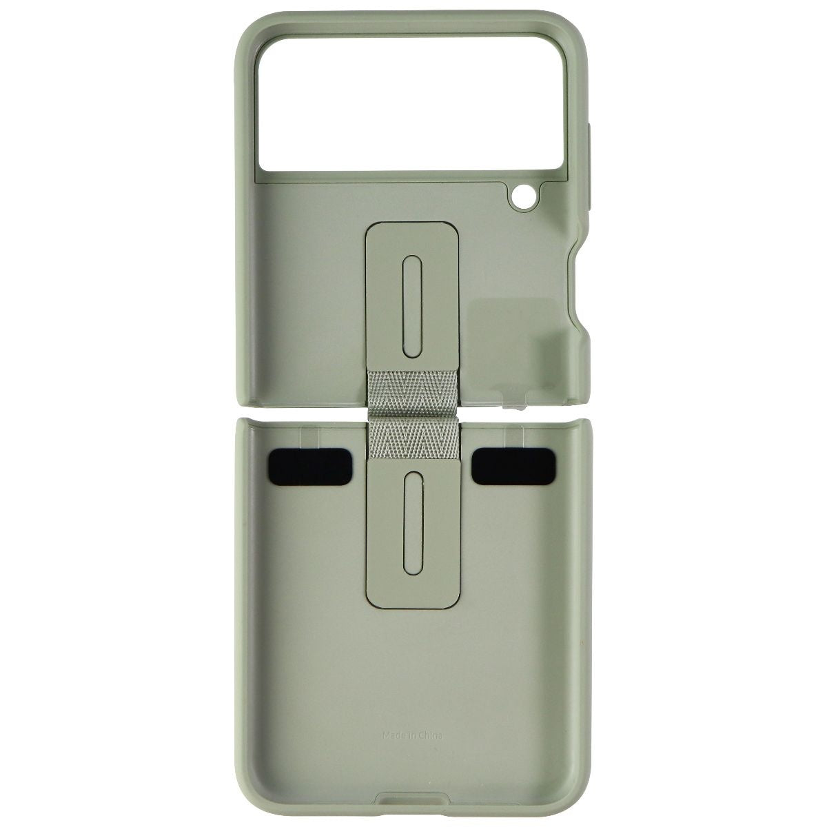 Samsung Silicone Protective Cover with Ring for Galaxy Z Flip3 5G - Olive Green