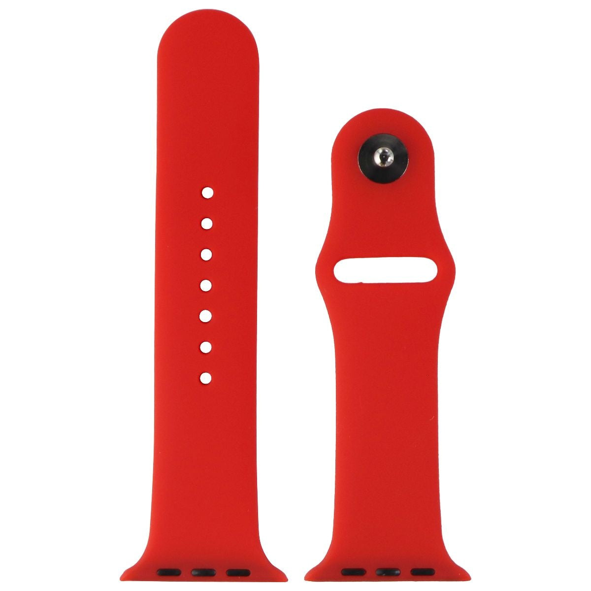 Silicone Watch Band for Apple Watch 42/44/45mm Cases - Red - Small Smart Watch Accessories - Watch Bands Unbranded - Simple Cell Bulk Wholesale Pricing - USA Seller