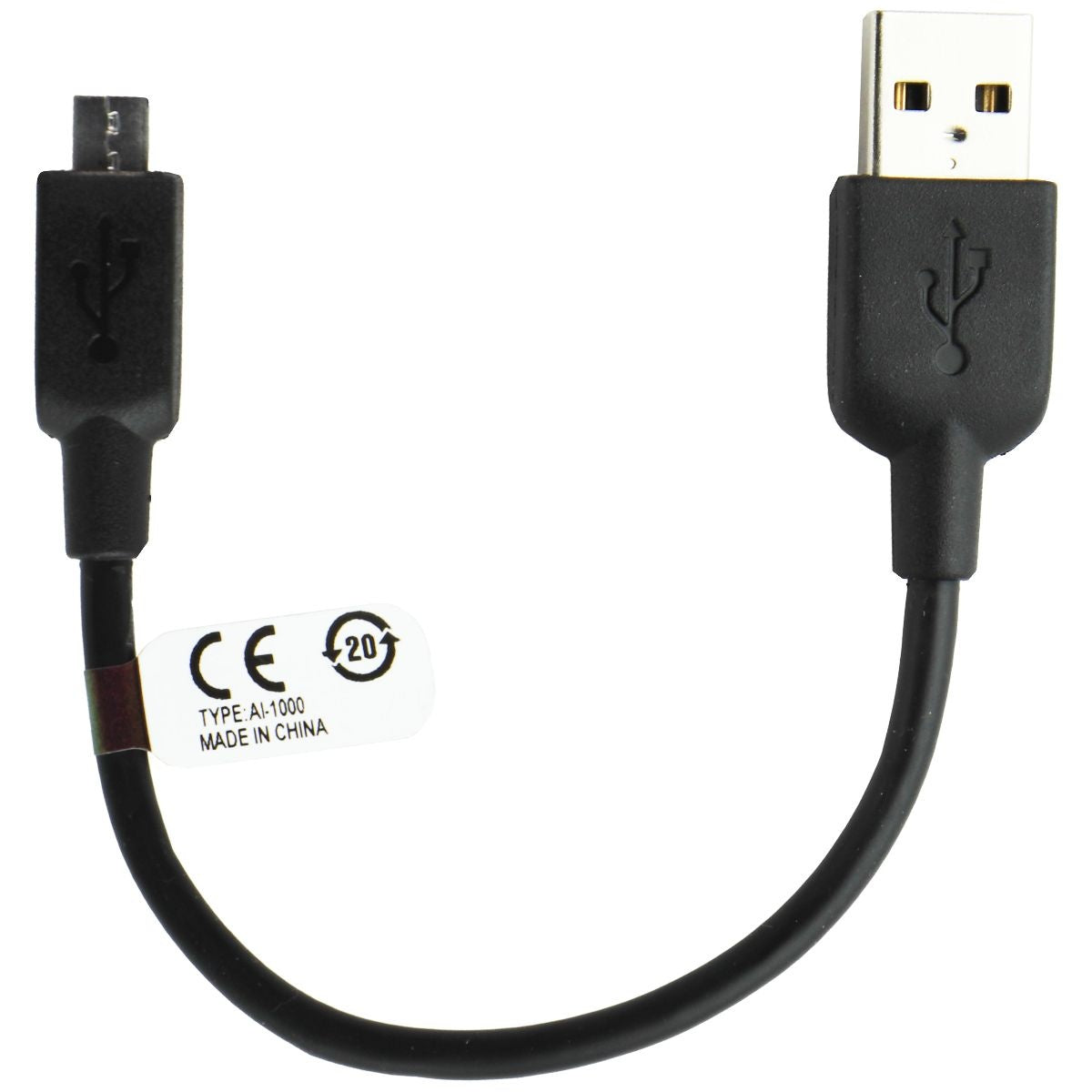 Sony OEM (6-inch) Micro-USB Charge & Sync Cable - Black (EC300) Cell Phone - Cables & Adapters Sony - Simple Cell Bulk Wholesale Pricing - USA Seller