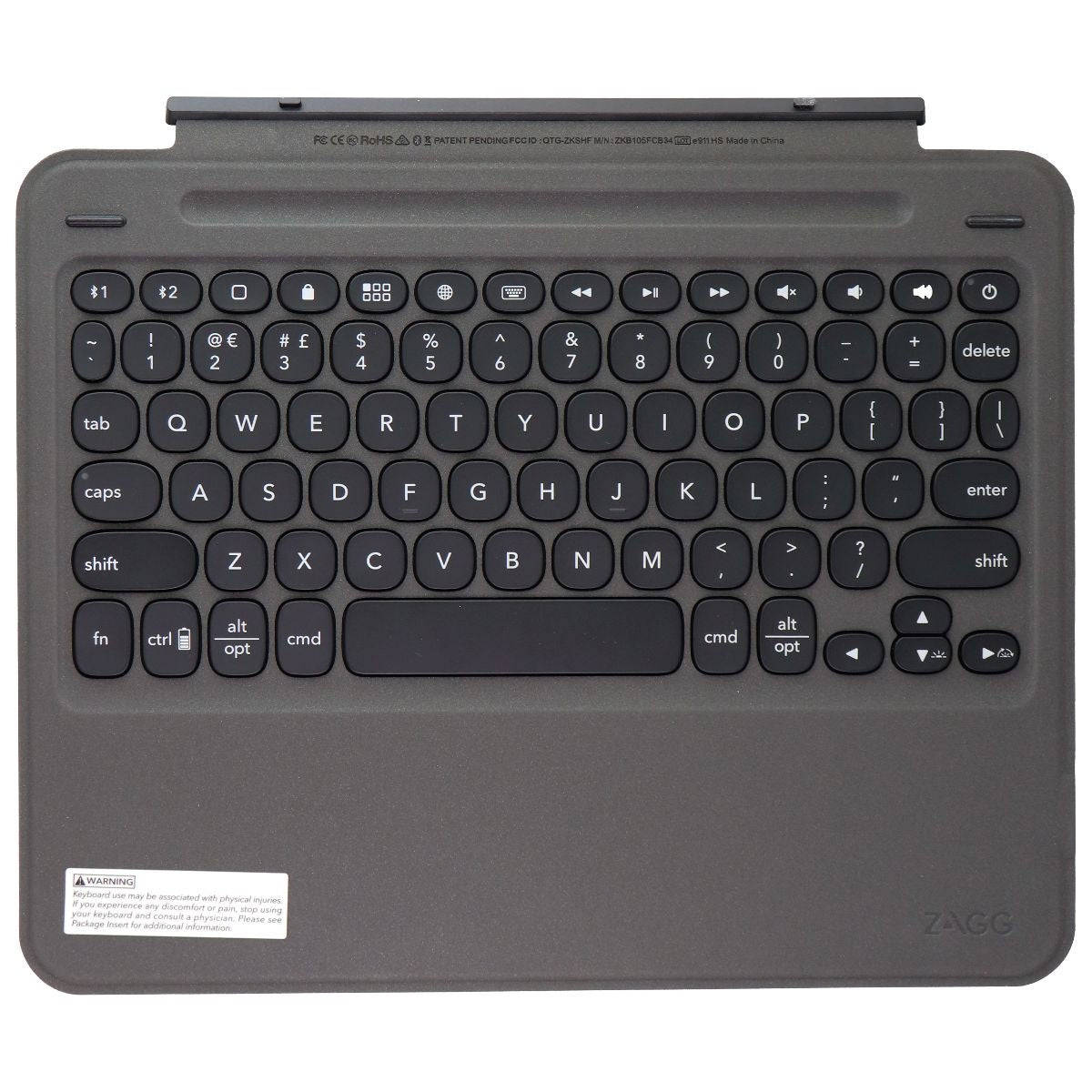 ZAGG Slim Book Go Keyboard Folio Case for iPad Pro (11-inch 1st Gen) - Black iPad/Tablet Accessories - Cases, Covers, Keyboard Folios Zagg - Simple Cell Bulk Wholesale Pricing - USA Seller