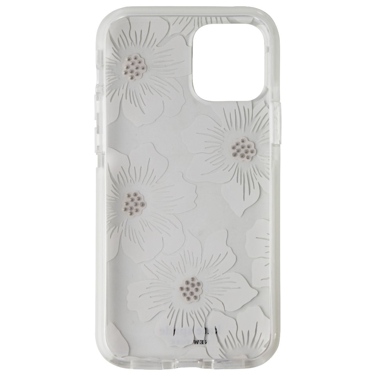 Kate Spade Defensive Hardshell Case for iPhone 12 Pro / 12 - Hollyhock Clear Cell Phone - Cases, Covers & Skins Kate Spade - Simple Cell Bulk Wholesale Pricing - USA Seller