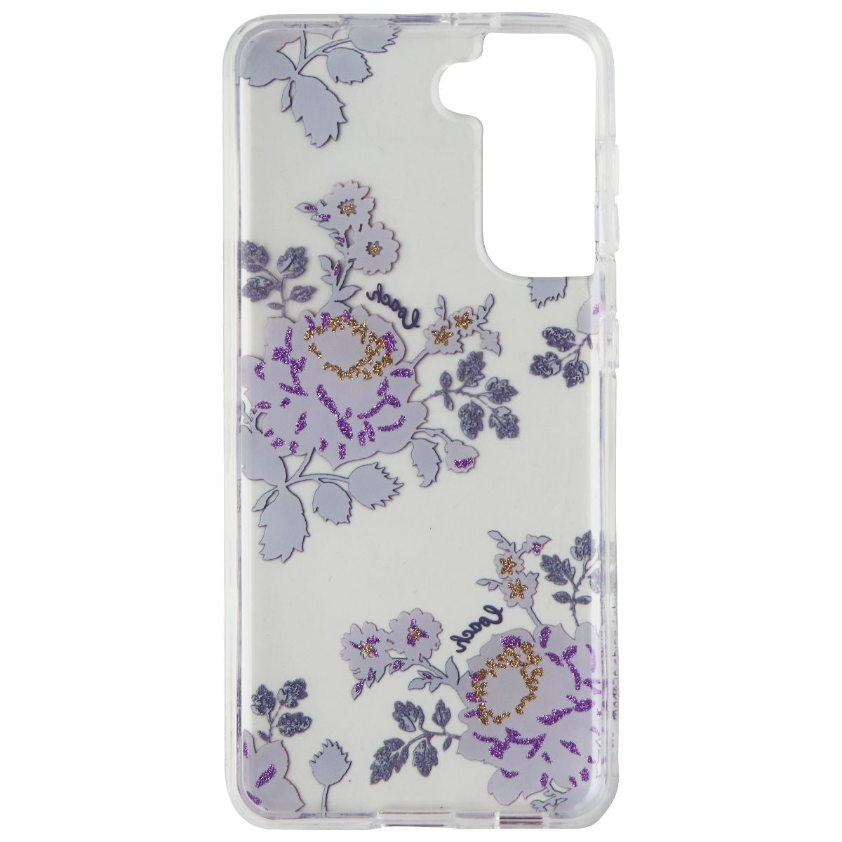 Coach Protective Case for Samsung S21 / S21 5G - Moody Floral Purple / Clear Cell Phone - Cases, Covers & Skins Coach - Simple Cell Bulk Wholesale Pricing - USA Seller