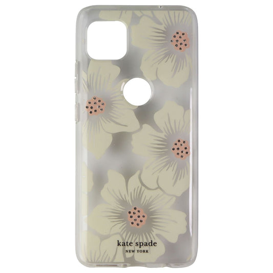 Kate Spade Hardshell Case for Motorola One 5G ACE - Hollyhock/Clear
