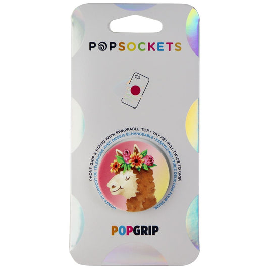 PopSockets PopGrip Expanding Stand and Grip with Swappable Top - Llamapalooza Cell Phone - Mounts & Holders PopSockets - Simple Cell Bulk Wholesale Pricing - USA Seller