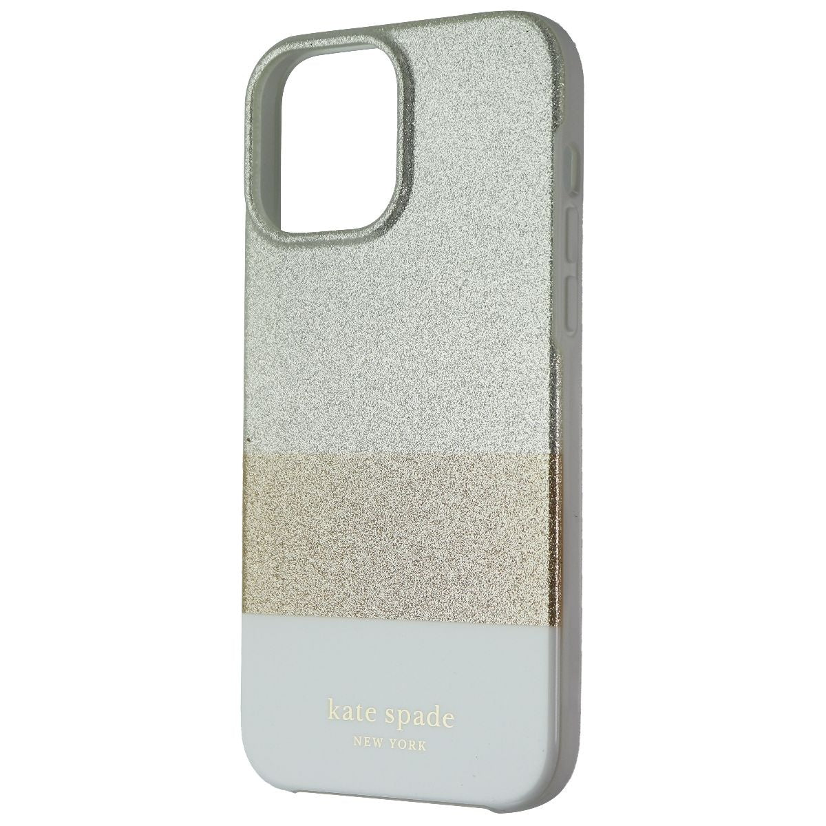 Kate Spade New York Series Case for iPhone 13 Pro Max - Glitter Block White Cell Phone - Cases, Covers & Skins Kate Spade - Simple Cell Bulk Wholesale Pricing - USA Seller