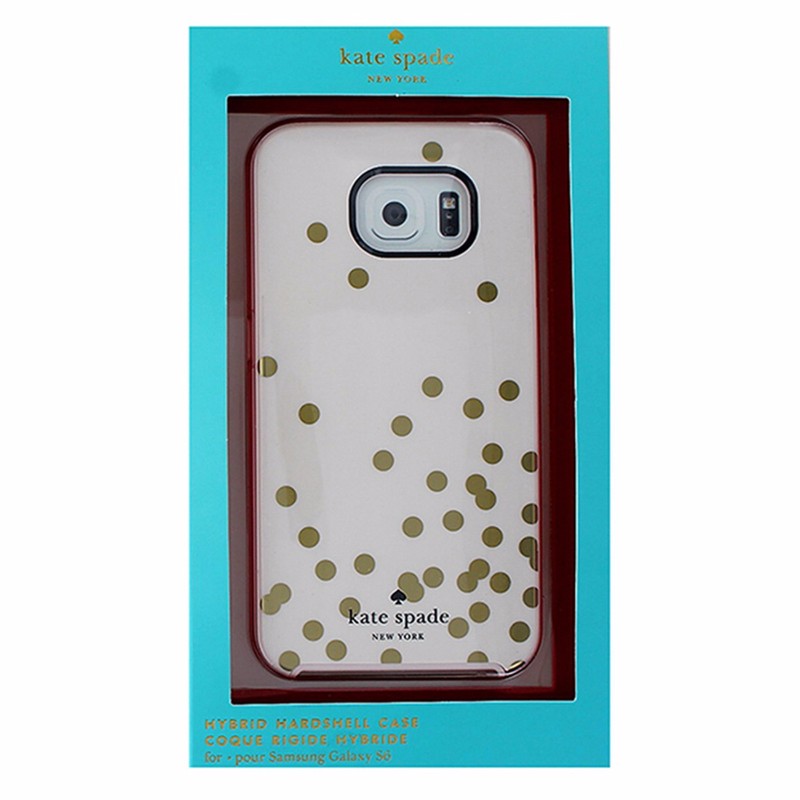 Kate Spade Hybrid Hardshell Case for Samsung Galaxy S6 - Gold/Cream Cell Phone - Cases, Covers & Skins Kate Spade - Simple Cell Bulk Wholesale Pricing - USA Seller
