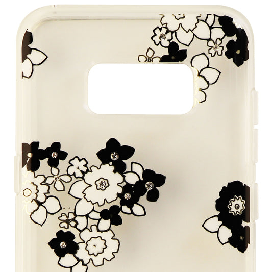 Kate Spade Hard Case for Samsung Galaxy S8+ (Plus) - Clear/White Flowers/Gems Cell Phone - Cases, Covers & Skins Kate Spade - Simple Cell Bulk Wholesale Pricing - USA Seller