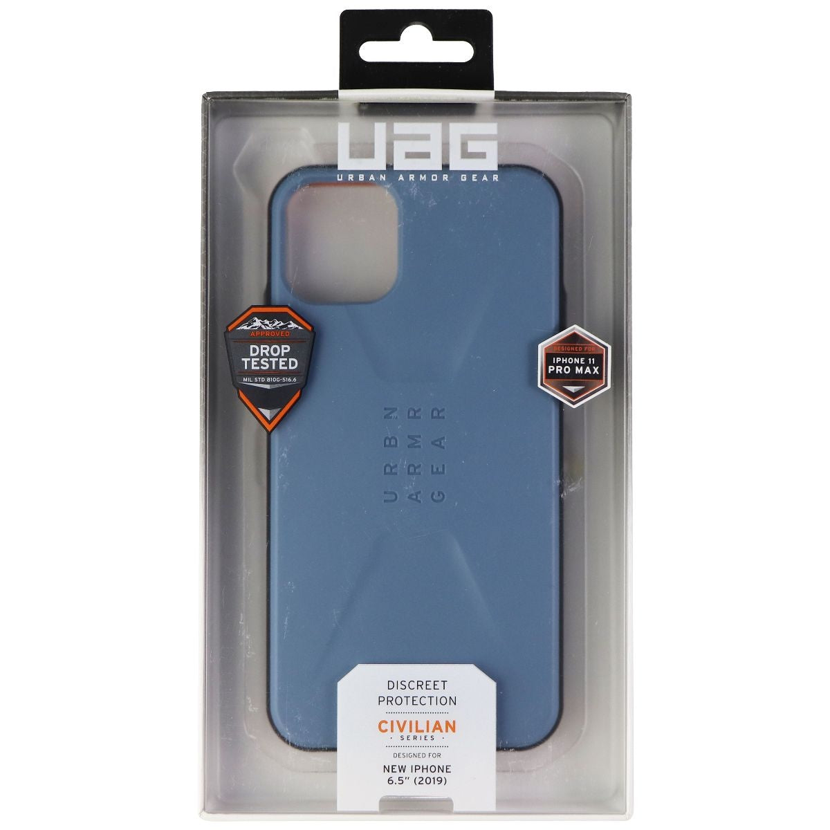 UAG Civilian Series Hard Case for Apple iPhone 11 Pro Max - Slate/Orange Cell Phone - Cases, Covers & Skins Urban Armor Gear - Simple Cell Bulk Wholesale Pricing - USA Seller