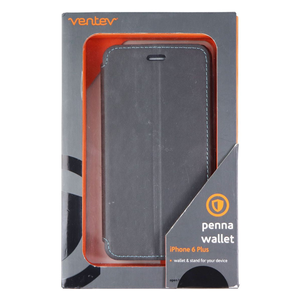 Ventev Penna Wallet Folio Case for Apple iPhone 6s Plus/6 Plus - Gray/Aqua Blue Cell Phone - Cases, Covers & Skins Ventev - Simple Cell Bulk Wholesale Pricing - USA Seller