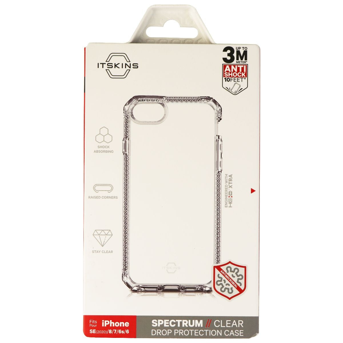 ITSKINS Spectrum Clear Case for Apple iPhone SE (2020) / 8 / 7 / 6s- Transparent Cell Phone - Cases, Covers & Skins ITSKINS - Simple Cell Bulk Wholesale Pricing - USA Seller