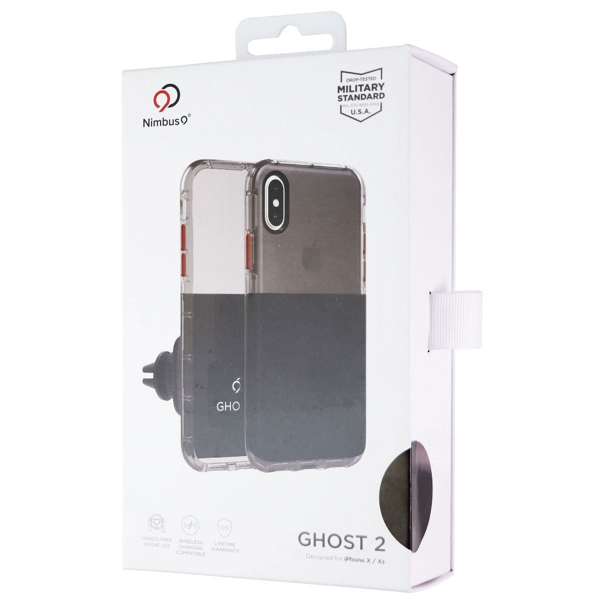 Nimbus9 Ghost 2 Series Case and Mount Kit for iPhone Xs/X - Black/Tinted Cell Phone - Cases, Covers & Skins Nimbus9 - Simple Cell Bulk Wholesale Pricing - USA Seller