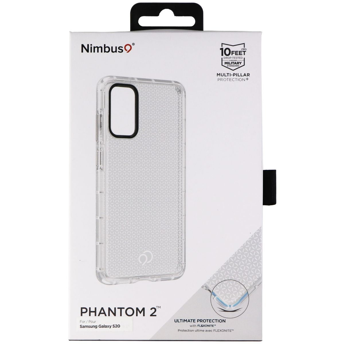 Nimbus9 Phantom 2 Series Case Clear for Samsung Galaxy S20 - Clear Cell Phone - Cases, Covers & Skins Nimbus9 - Simple Cell Bulk Wholesale Pricing - USA Seller
