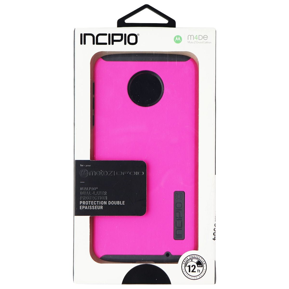 Incipio DualPro Series Case for Motorola Moto Z Droid - Pink/Gray Cell Phone - Cases, Covers & Skins Incipio - Simple Cell Bulk Wholesale Pricing - USA Seller