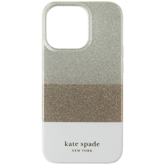Kate Spade Protective Hardshell Case for iPhone 13 Pro - Glitter Block White Cell Phone - Cases, Covers & Skins Kate Spade New York - Simple Cell Bulk Wholesale Pricing - USA Seller