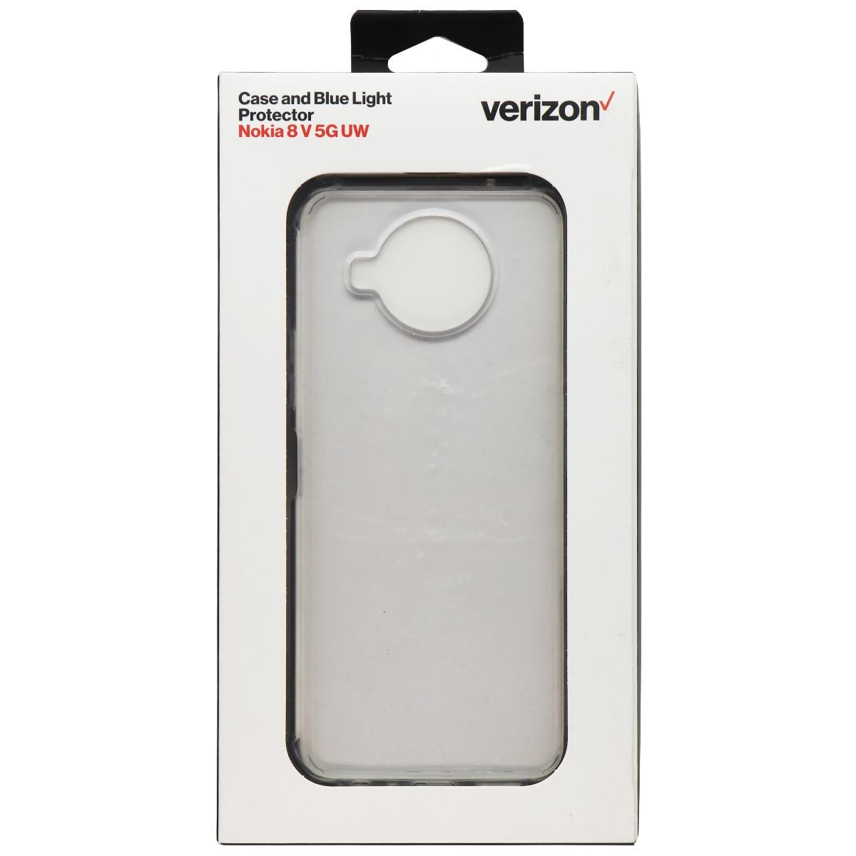 Verizon Case and Blue Light Screen Protector for Nokia 8 V 5G UW - Clear Cell Phone - Screen Protectors Verizon - Simple Cell Bulk Wholesale Pricing - USA Seller