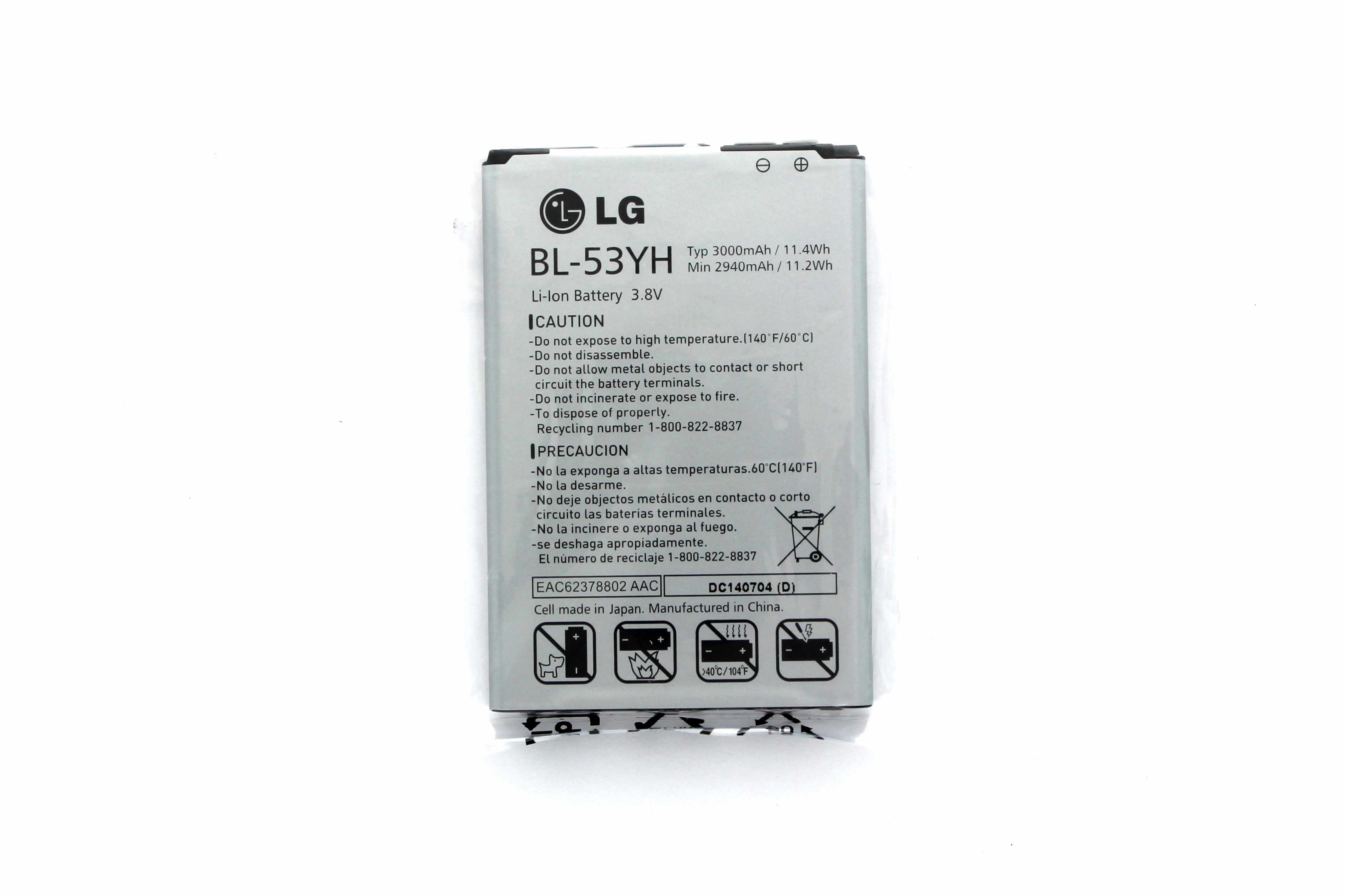 BL-53YH 3000mAh Batterij Voor LG G3 D855 D830 D850