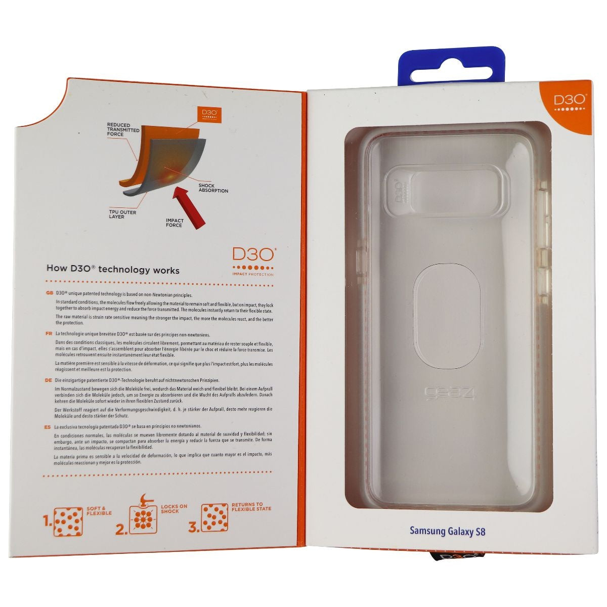 ZAGG Piccadilly Series Hard Case for Samsung Galaxy S8 - Clear Cell Phone - Cases, Covers & Skins Zagg - Simple Cell Bulk Wholesale Pricing - USA Seller