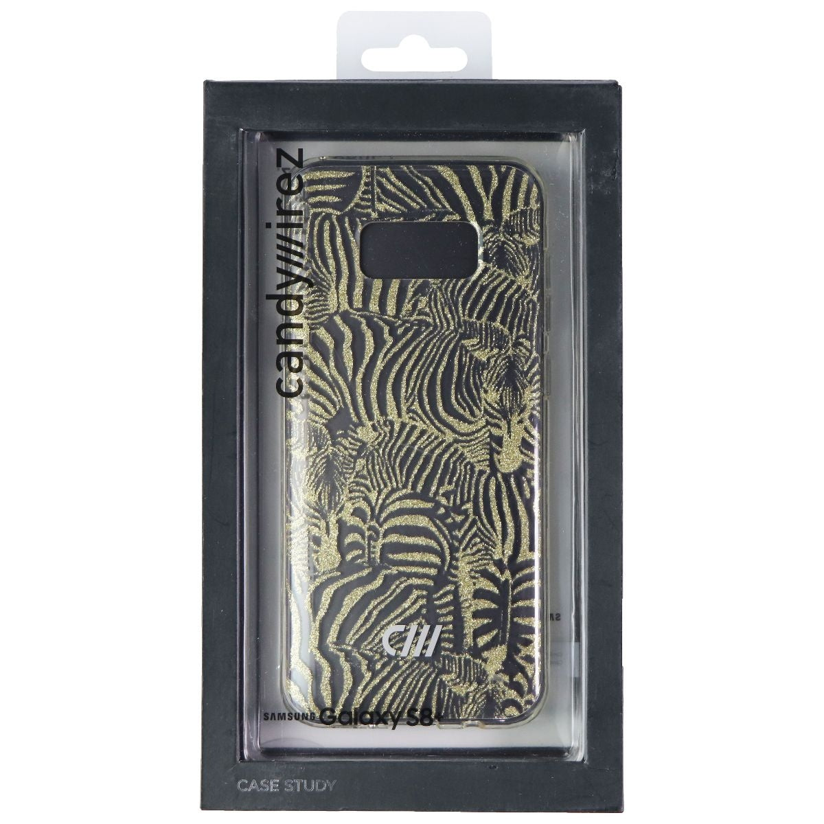 Candywirez Case Study Case for Samsung Galaxy (S8+) - Gold Zebra Glitter Cell Phone - Cases, Covers & Skins Candywirez - Simple Cell Bulk Wholesale Pricing - USA Seller