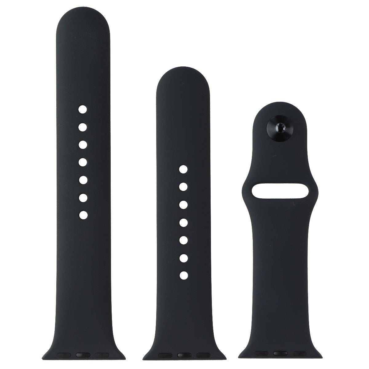 Apple (38mm) Sport Band for Apple Watch 38/40/41mm Black (1st)/Gray Smart Watch Accessories - Watch Bands Apple - Simple Cell Bulk Wholesale Pricing - USA Seller