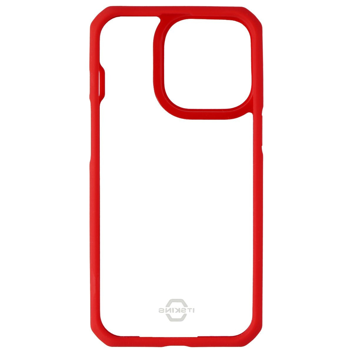 ITSKINS Hybrid Solid Case for iPhone 13 Pro - Plain Red and Transparent Cell Phone - Cases, Covers & Skins ITSKINS - Simple Cell Bulk Wholesale Pricing - USA Seller