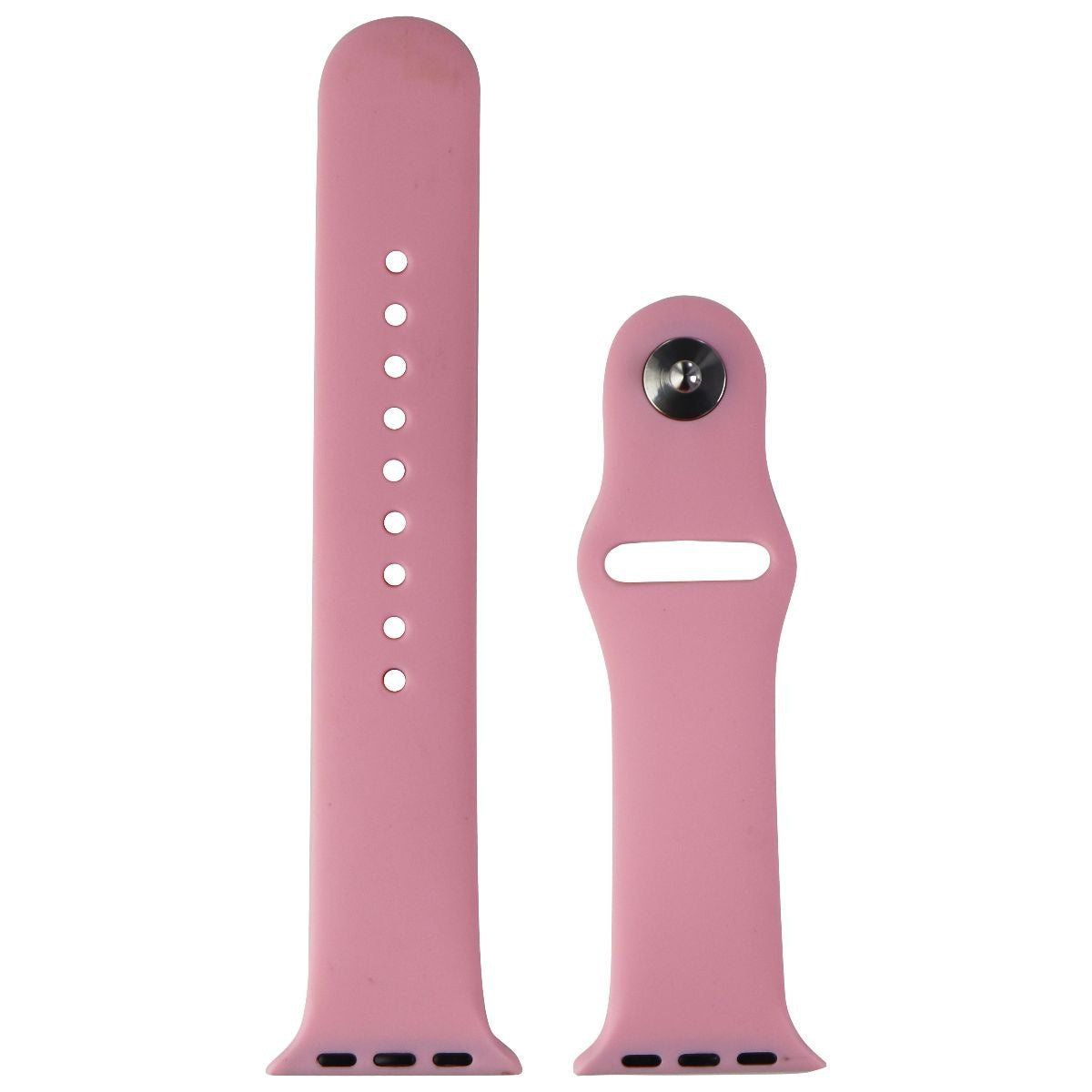 Silicone Watch Band for Apple Watch 38mm/40mm Cases - Pink - Large Smart Watch Accessories - Watch Bands Unbranded - Simple Cell Bulk Wholesale Pricing - USA Seller