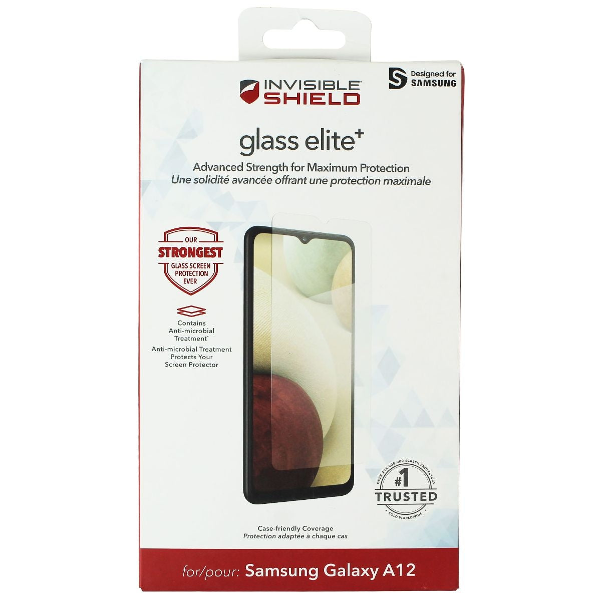 ZAGG InvisibleShield (Glass Elite+) Screen Protector for Galaxy A12 - Clear Cell Phone - Screen Protectors Zagg - Simple Cell Bulk Wholesale Pricing - USA Seller