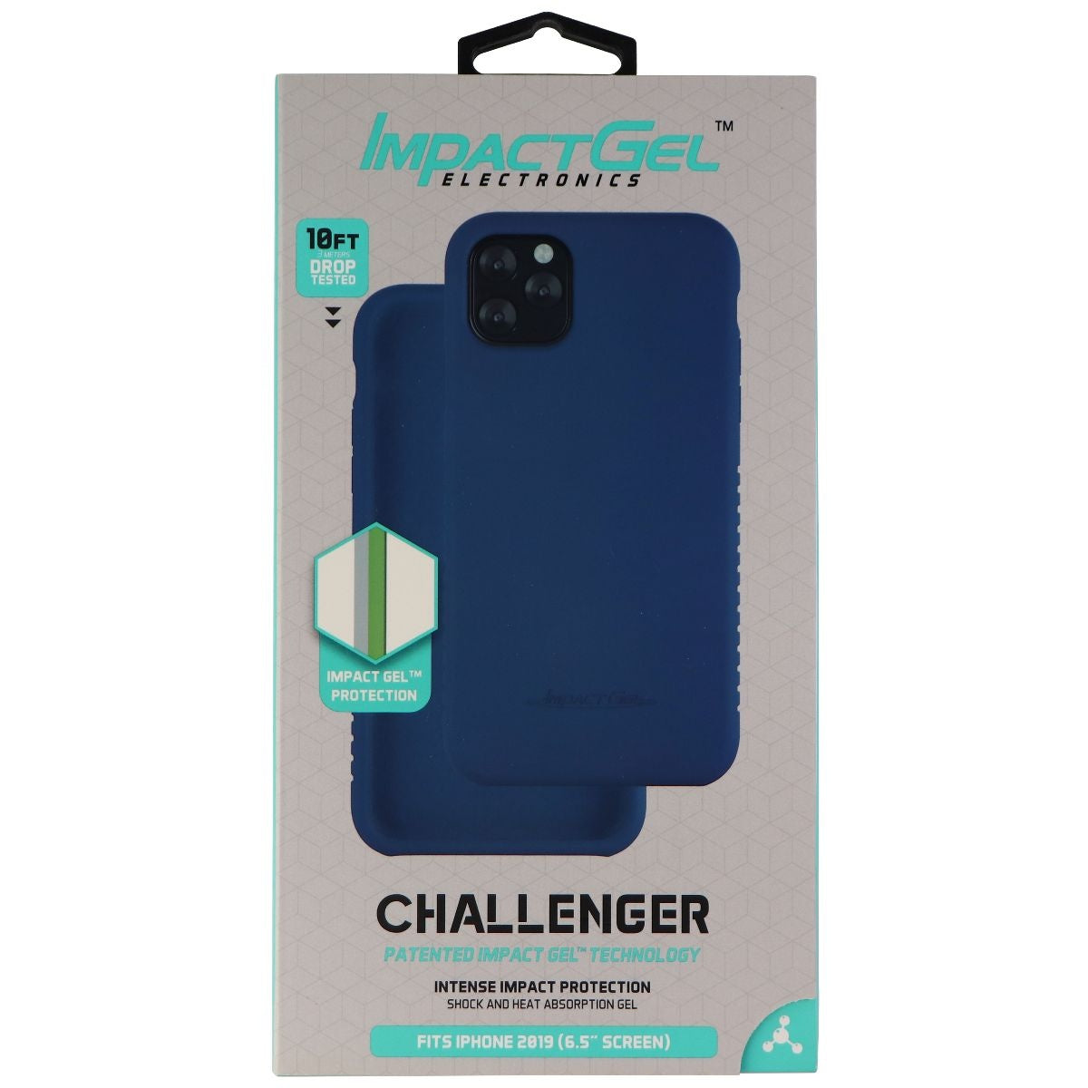 Impact Gel Challenger Series Rigid Case for Apple iPhone 11 Pro Max - Blue Cell Phone - Cases, Covers & Skins Impact Gel - Simple Cell Bulk Wholesale Pricing - USA Seller